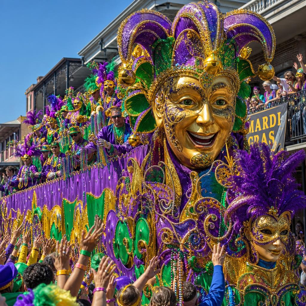 Mardi Gras parade float